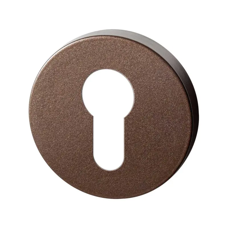 Beperkte Voorraad Cilinderrozet rond 50x8mm Bronze blend
