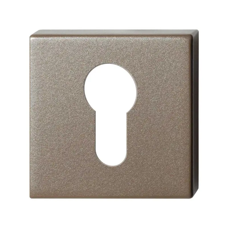 Cilinderrozet vierkant 50x50x8mm Mocca blend Finale Uitverkoop