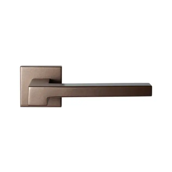 Deurkruk Raa Bronze Blend op vierkante rozet links-/ rechtswijzend per paar Dagaanbieding