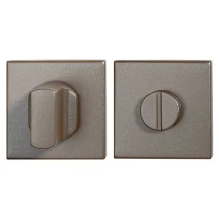 Toiletbeslag Mocca Blend vierkant 50x50x8mm stift 8mm Seizoensaanbieding