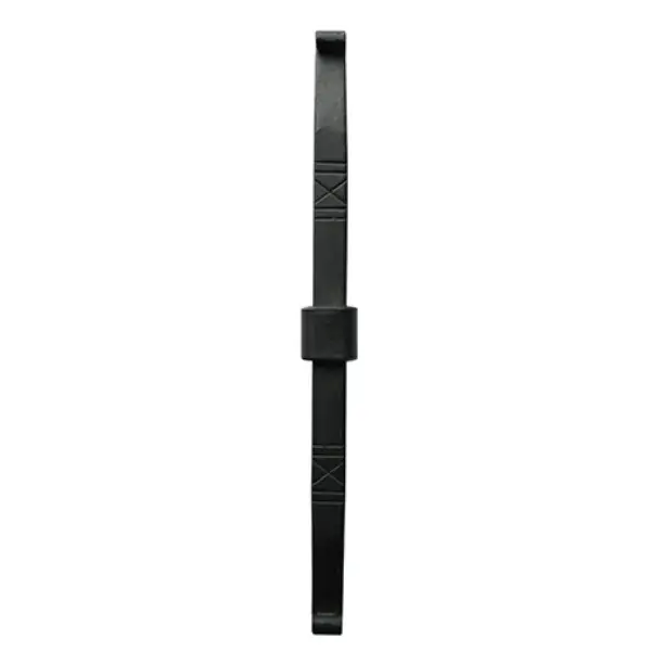 Express Levering Muuranker decoratief smeedijzer zwart 45cm recht met krul