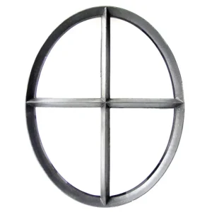 Stalen Ossenoog raam H80xB62cm dubbel glas, vast model Meest Verkocht