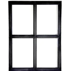 Koop Online Zwart stalen raam vast model thermisch onderbroken en dubbel glas B50xH60 cm