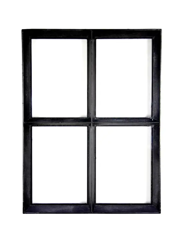 Koop Online Zwart stalen raam vast model thermisch onderbroken en dubbel glas B50xH60 cm
