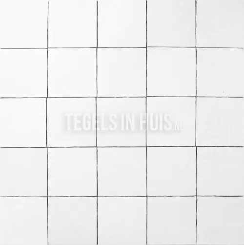 Gereduceerde Prijs Handvorm wandtegel 13×13 wit random mat