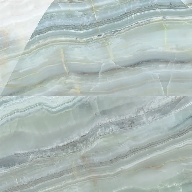 Vloertegel- Wandtegel Chroma marmer blauw gepolijst 60×120 gerecitificeerd R9 Populair