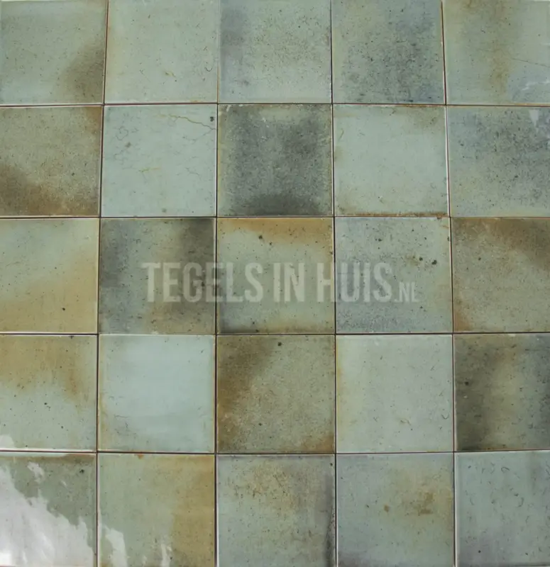 Wandtegel Hanoi celadon groen 10×10 Lage Kosten