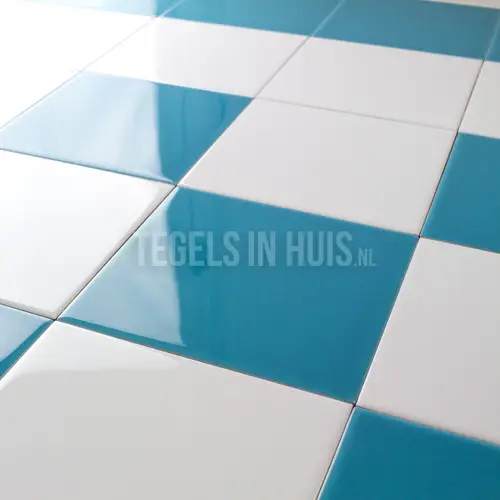 Wandtegel Azul turquoise glans 15×15 Betaalbaar