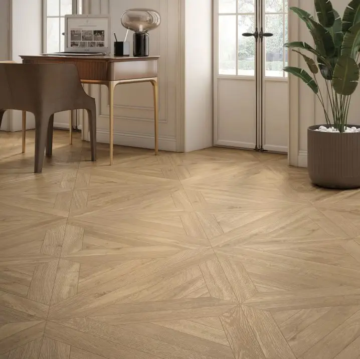 Keramisch parket – Houtlook tegel Versalles honey 100×100 gerectificeerd Must-Have