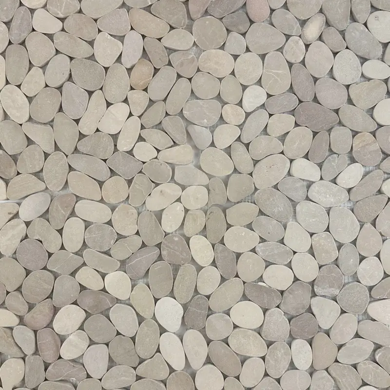 Favoriet Mozaiek Batu kiezel plat beige 30×30