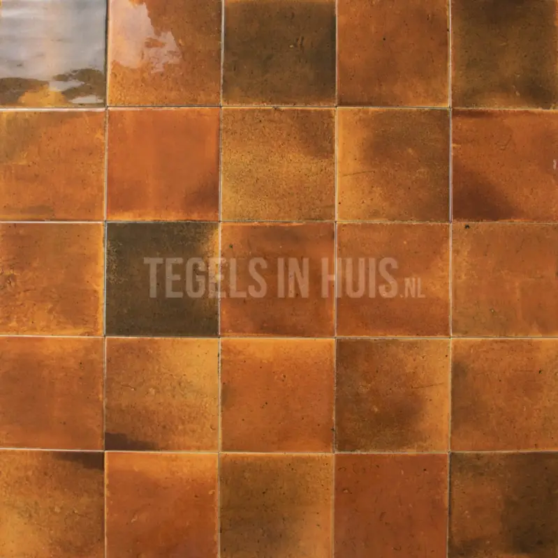 Seizoensaanbieding Wandtegel Hanoi cognac 10×10