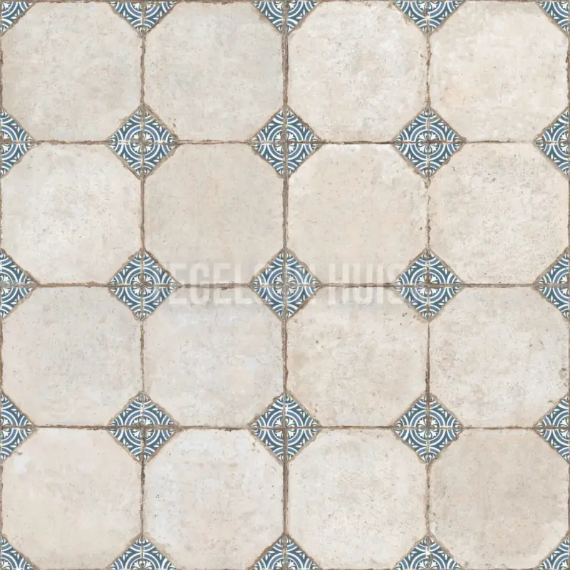 Rechtstreeks Van De Fabrikant Vloertegel – Wandtegel FS Field blauw 45,2×45,2 cm 4 in 1 R11