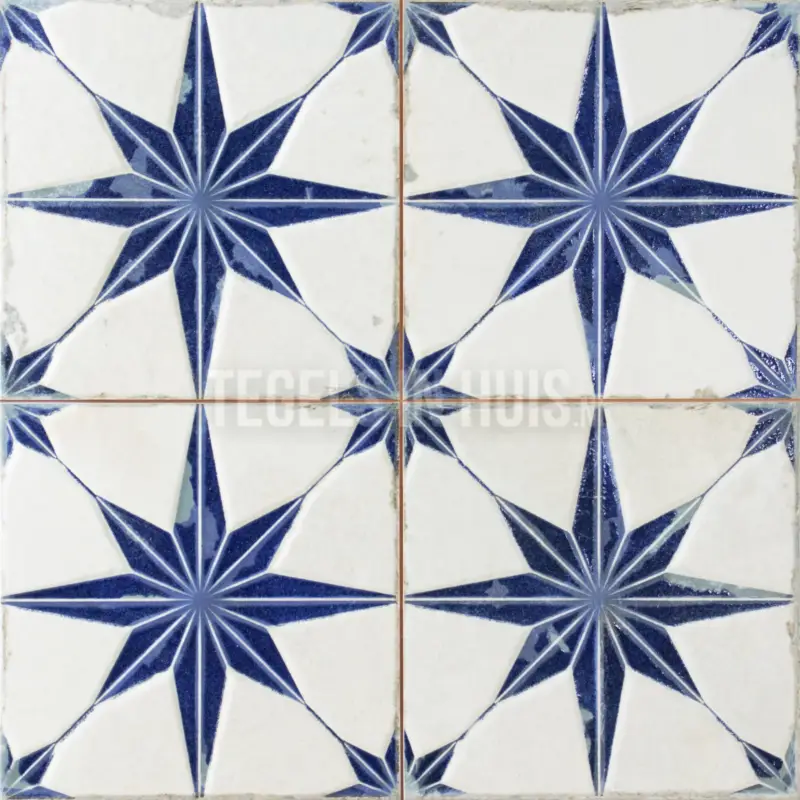 Seizoensaanbieding Vloertegel – Wandtegel FS Star blauw 45×45 4-in-1 3D R10