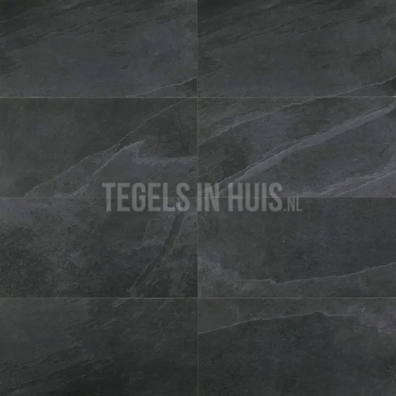 Vloertegel – Wandtegel Slate G antraciet – zwart 60×120 (59,6×119,5) gerectificeerd R10 Shop Nu