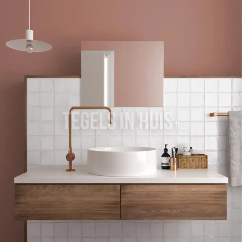 Wandtegel handvorm Altea wit 10×10 Gratis Retour