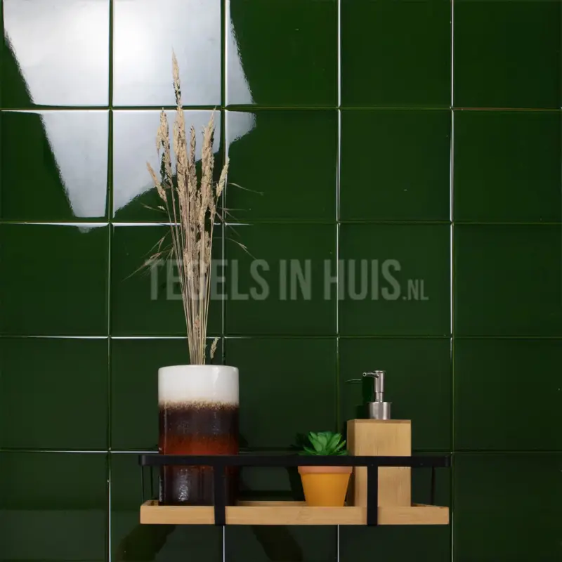 Wandtegel Capsule Kristal groen 15×15 Weekendaanbieding