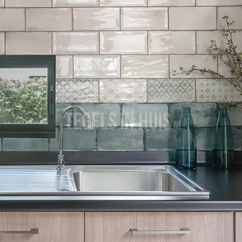Wandtegel Life 10×20 beige glans Superprijs
