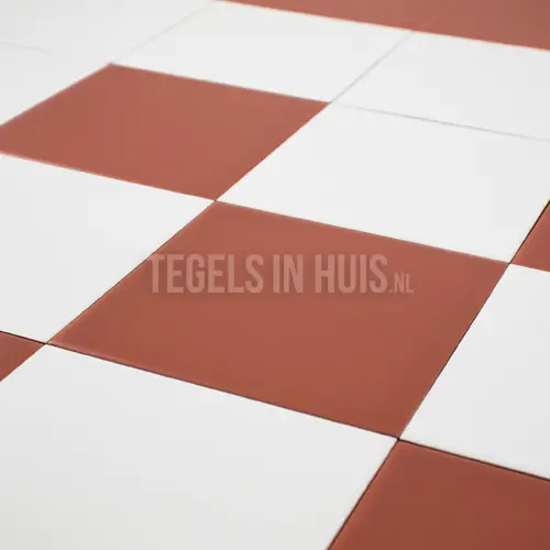 Wandtegel Coral rood mat 15×15 Goedkoop