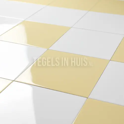 Wandtegel Amarillo geel glans 15×15 Koop Online