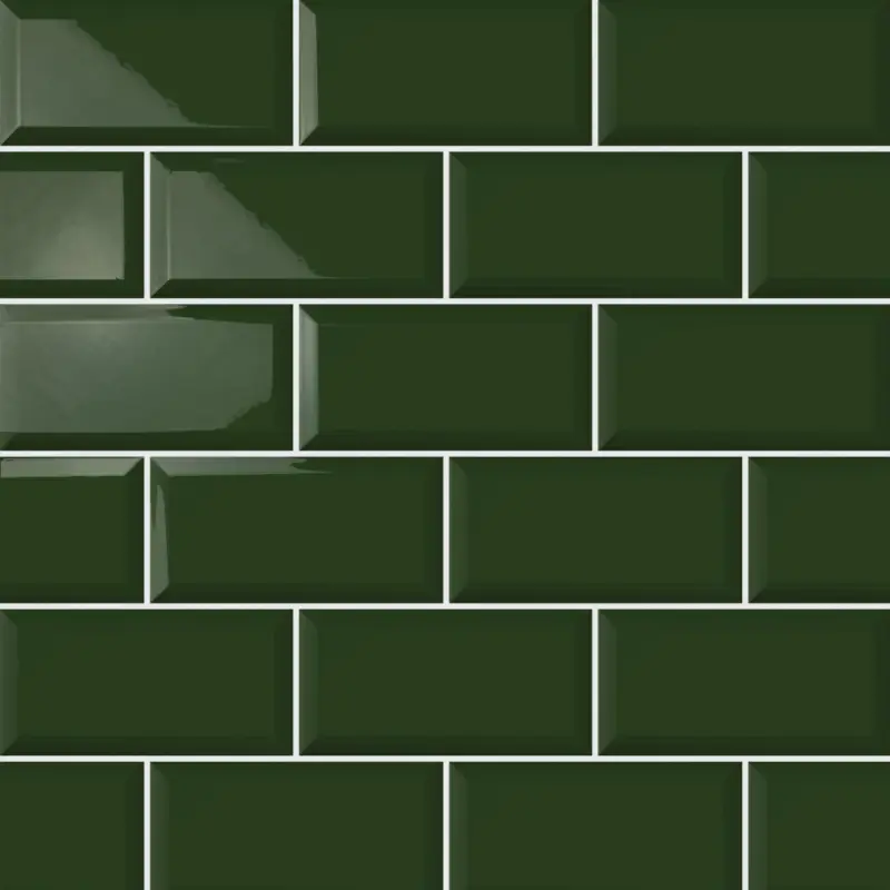 Wandtegel metrotegel 10×20 Zee Groen glans Gratis Retour