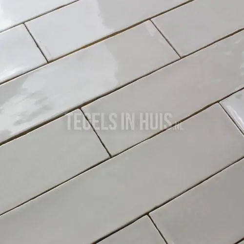 Equipe wandtegel Masia licht grijs claro glans 7,5x30cm – Langwerpige witjes – 20715 Speciale Aanbieding