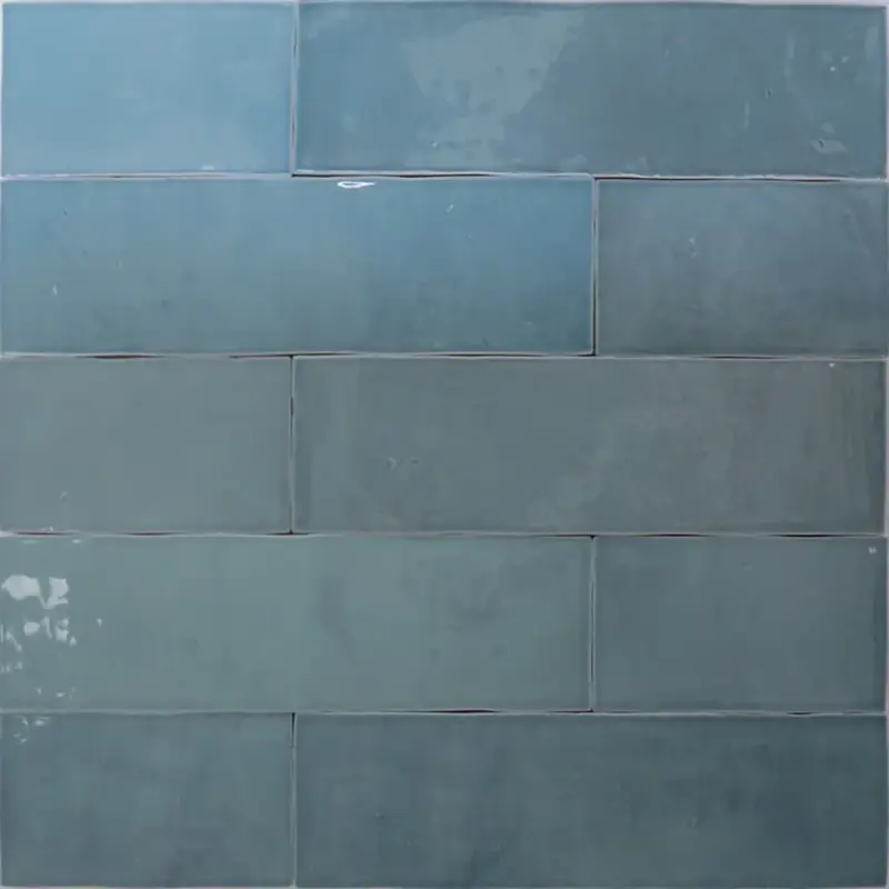 Hoge Kwaliteit Revoir Paris Atelier - Turquoise - Wandtegel - 6,2x25cm - Glans - WW_007