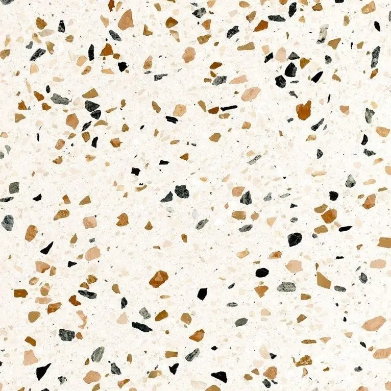 Gecertificeerd Revoir Paris Re-Bel – Cognac – Vloertegel – 60x60cm – Terrazzo – Mat