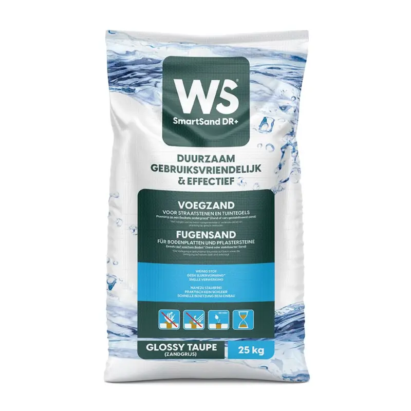 Aanbieding WS SmartSand DR+ Glossy Taupe 25 kg