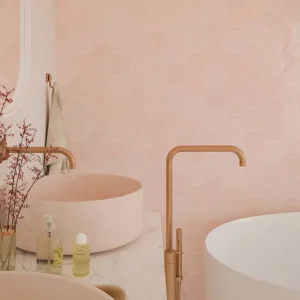 Zellige Hexa Pink - Glossy Voordeelprijs