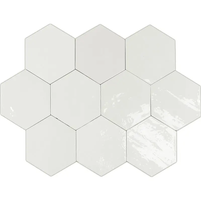 Weekendaanbieding Zellige Hexa White - Glossy