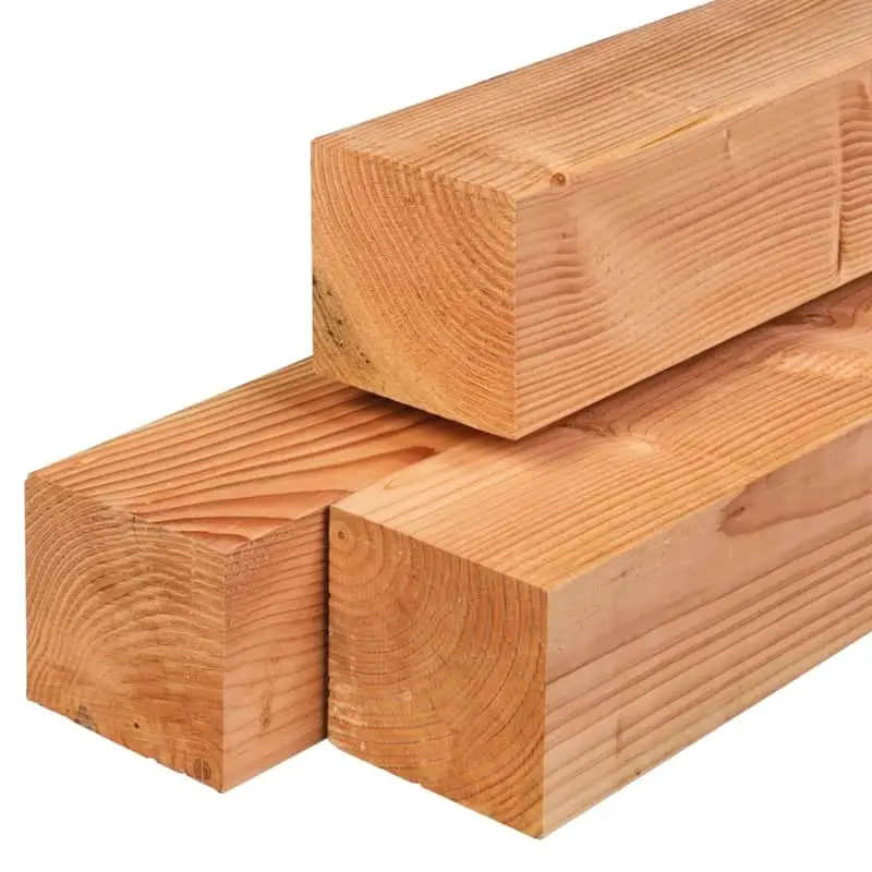 Premium Douglas paal 120x120mm fijn gezaagd