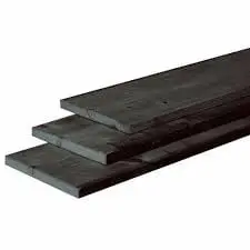 Lage Prijs Douglas plank 22x200mm zwart gespoten