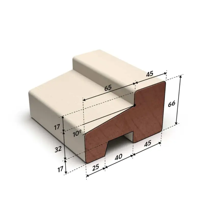 Meranti onderdorpel gegrond (C) 66x110mm Lage Prijs