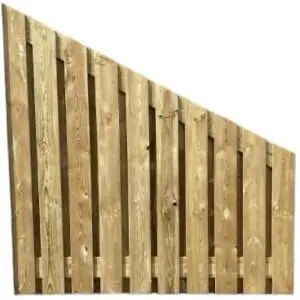 Geïmpregneerd tuinscherm verloop 90cm ->180x180cm (privacy) 19+2 Premium