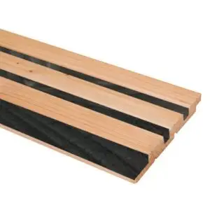 Direct Beschikbaar Douglas 25x129mm triple Rhombusprofiel KD blank/zwart