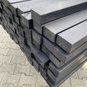 Douglas regelwerk 45x70mm geschaafd zwart gespoten Seizoensaanbieding