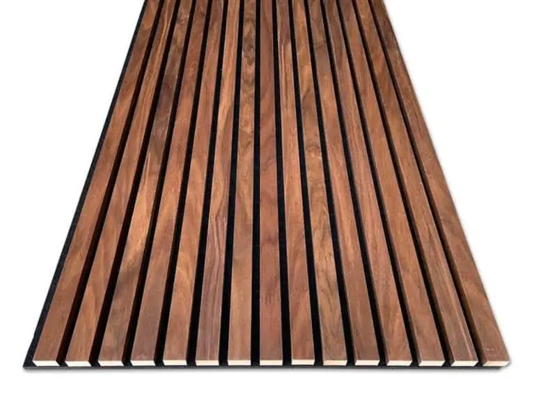 Akoestisch wandpaneel Walnut Op = Op
