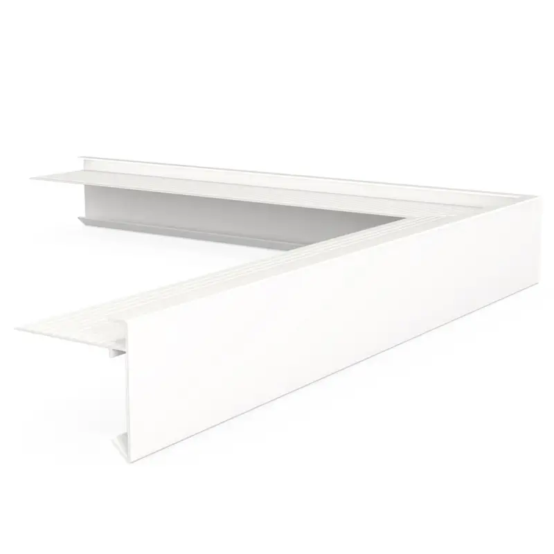 Daktrim wit 45x45mm RAL 9010 buitenhoek Laatste Kans