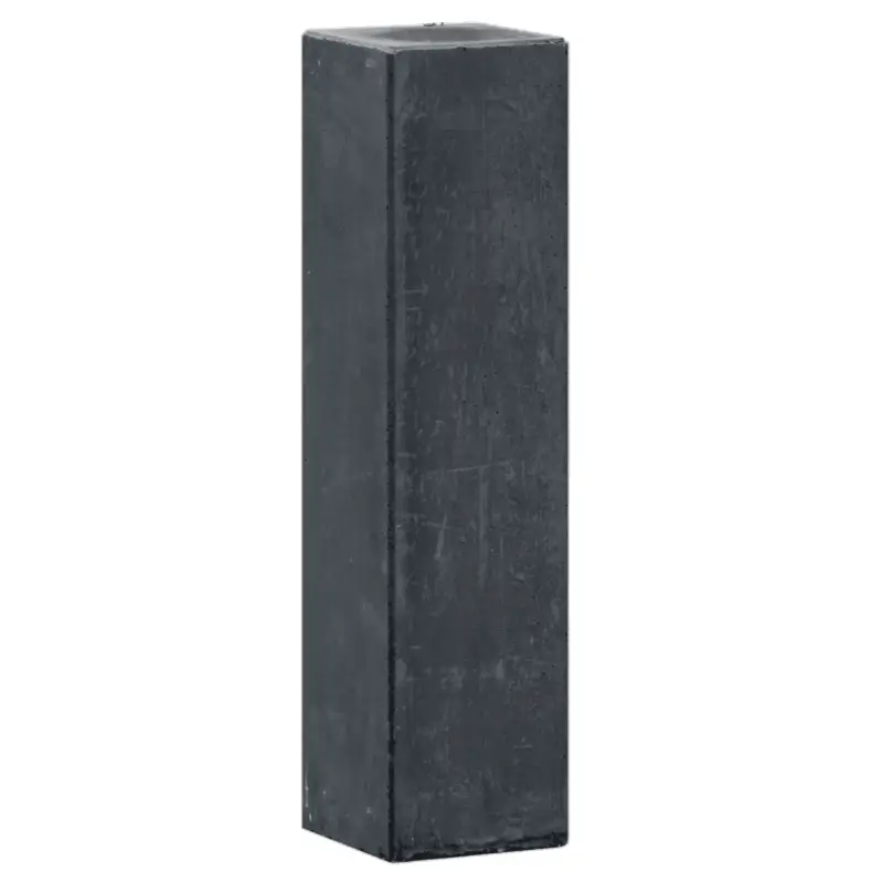 Betonpoer 12x12x60cm recht antraciet Laatste Versie