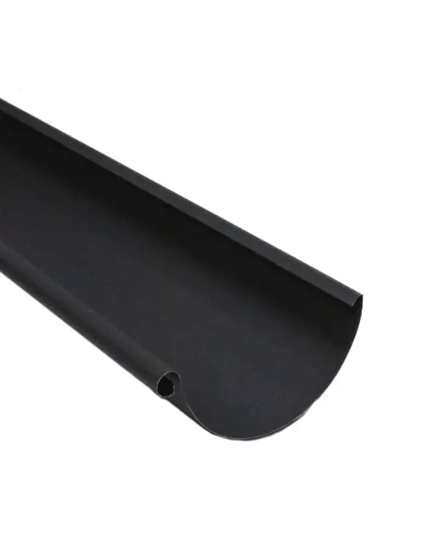 Gereduceerde Prijs Zwart stalen dakgoot 125mm
