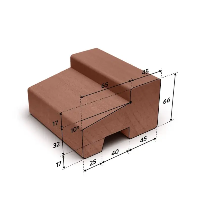 Laatste Kans Meranti onderdorpel blank volhout (C) 66x110mm