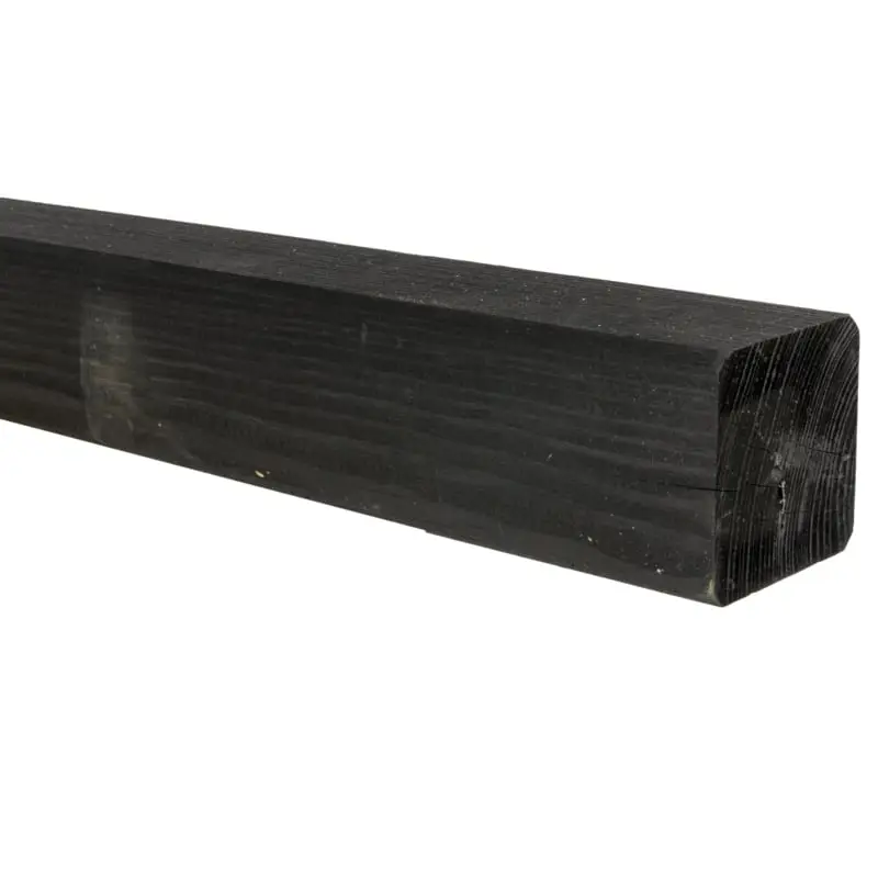 Zwart gespoten palen 140x140mm Express Levering