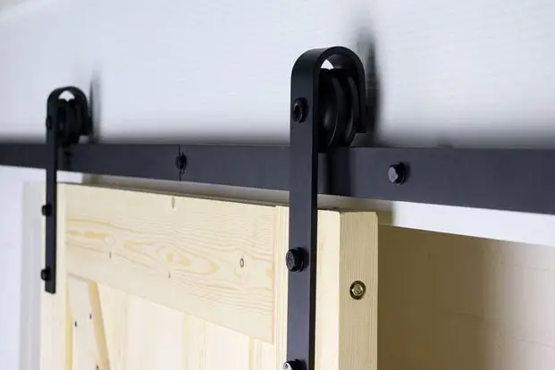 Goedkoop Zwart schuifdeursysteem 200cm