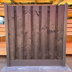 Douglas zwart gespoten tuinscherm geschaafd 90x180cm Koop Vandaag
