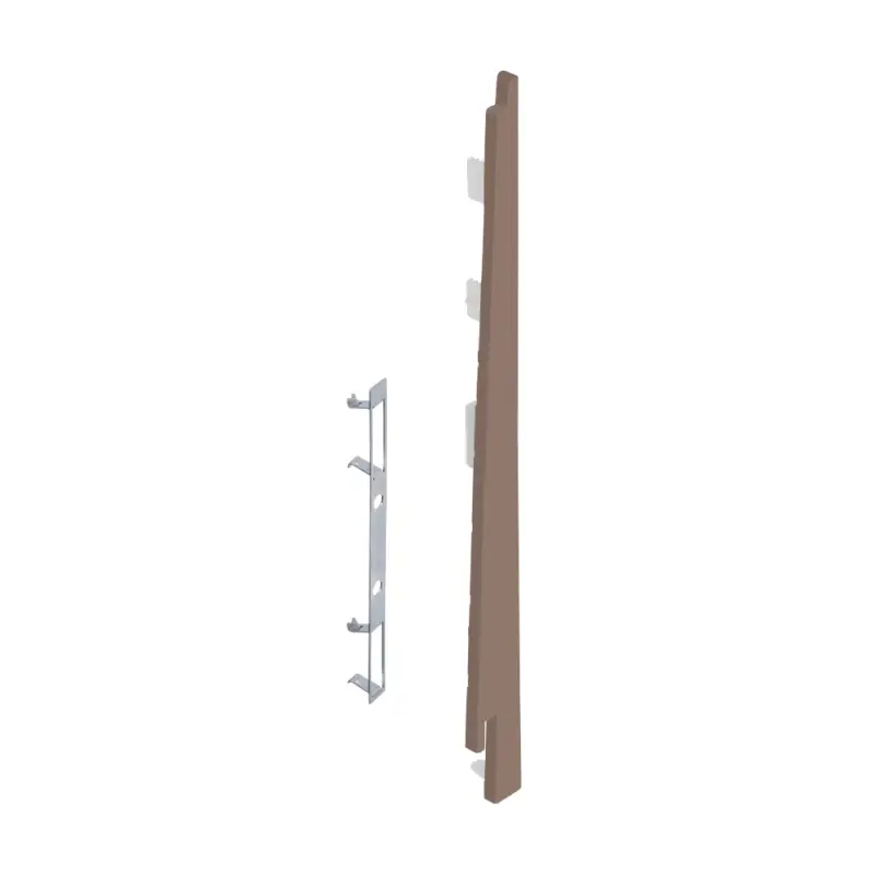 Eindkap+connector rechts voor 2817 (5st) – Donkerbruin Nieuw