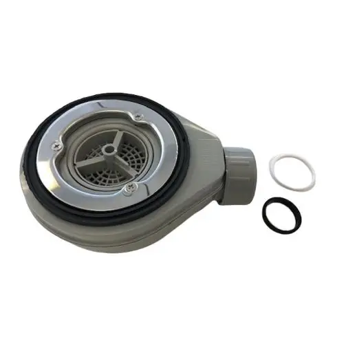 Op = Op Douchebak sifon Solid grijs met zeefje, inbouwhoogte 60mm