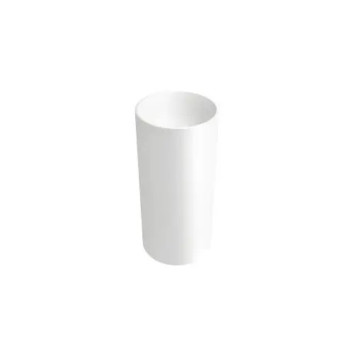 Vrijstaand Solid Surface wastafel Sunshine ø40x85cm mat wit - zonder kraangat Op = Op