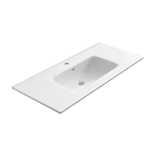 Favoriet Keramische wastafel Milan 101x39cm wit