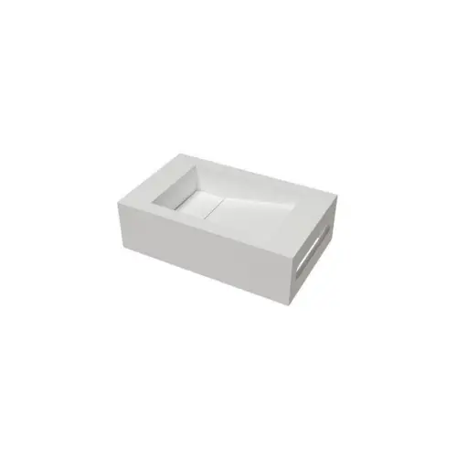 Solid Surface Wastafel Umbriel 50x31cm mat wit Bestseller