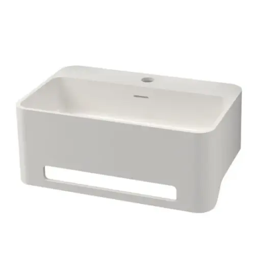 Exclusieve Aanbieding Solid Surface wastafel York 50x31cm mat wit